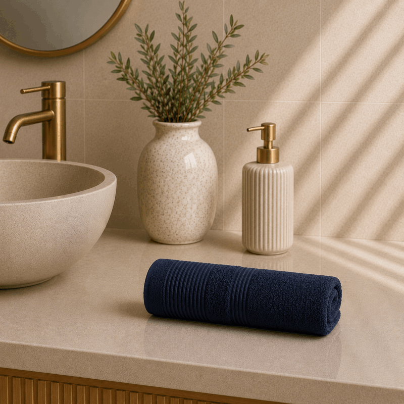 Πετσέτα Χεριών 30×50 Navy Blue 5444241