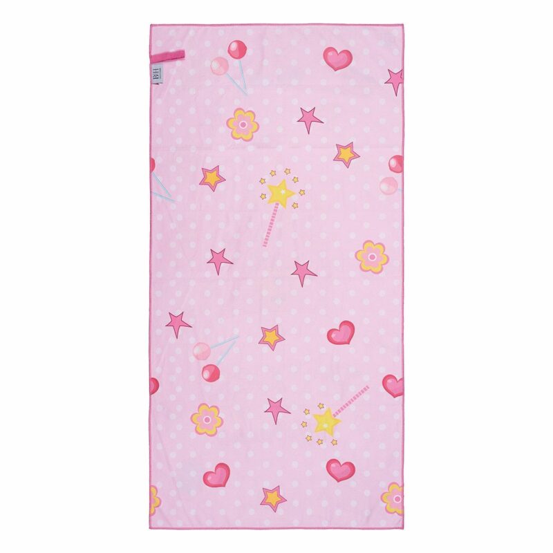 Beauty Home Πετσέτα θαλάσσης διπλής όψης παιδική Microfiber Αrt 2265 Ροζ 4675162
