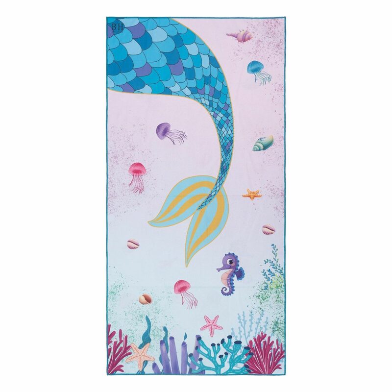 Beauty Home Πετσέτα θαλάσσης διπλής όψης παιδική Microfiber Αrt 2268 Βεραμάν 4675173