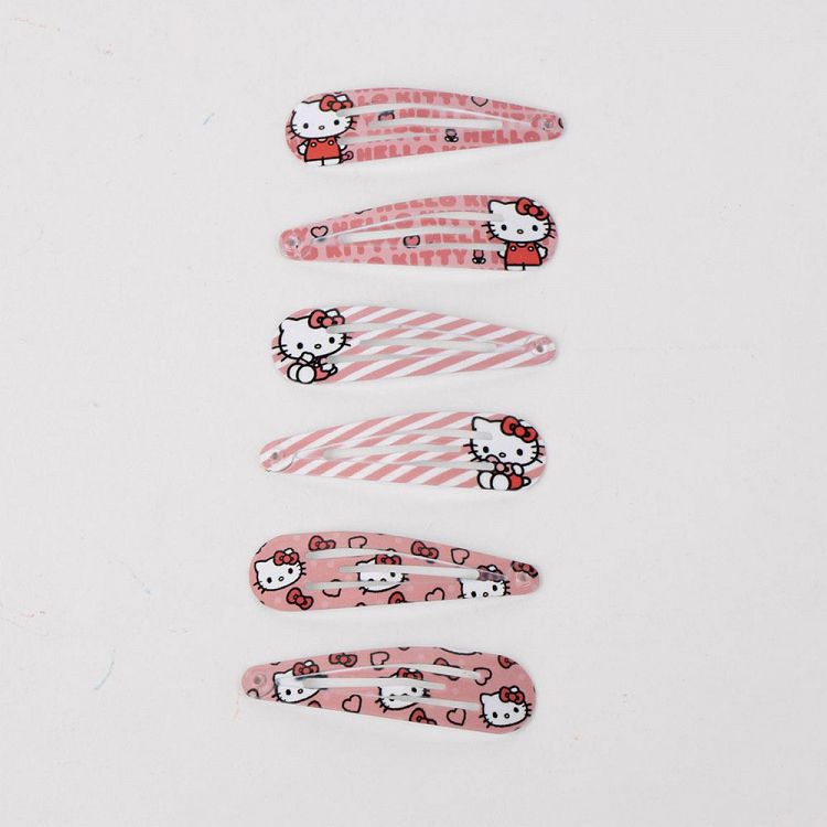 Αξεσουάρ για τα Μαλλιά Κοκαλάκια 6τμχ HELLO KITTY - Image 2