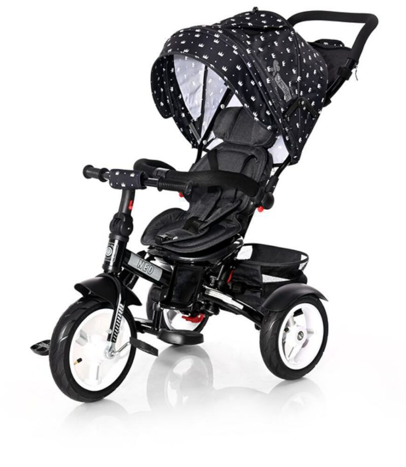 Τρίκυκλο Παιδικό Ποδηλατάκι Air Wheels Neo Lorelli Black Crowns 2021 10050342106 300-0333-2106