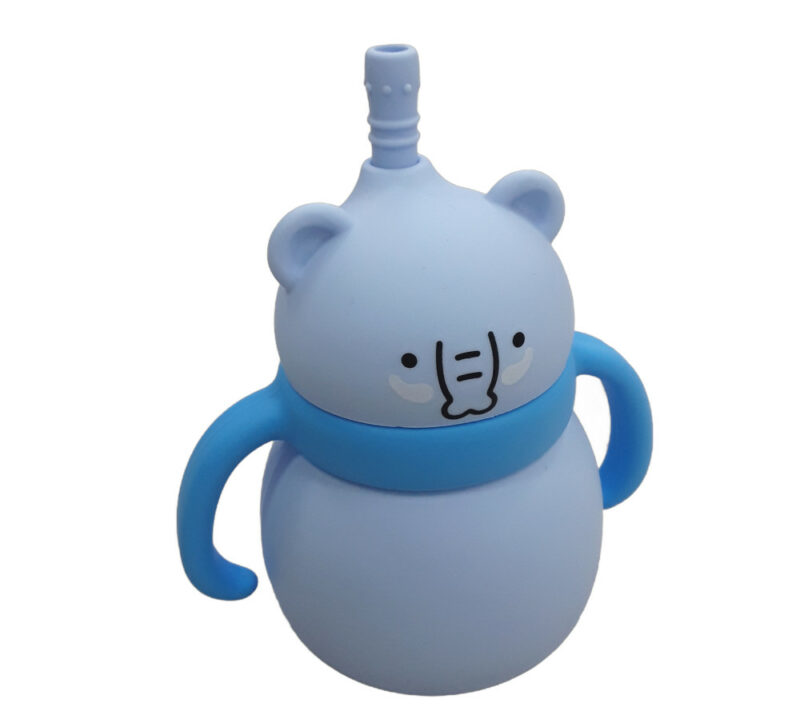 Παγούρι Σιλικόνης με Λαβές 200ml Toddler Blue Elephant 32116000001