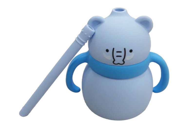 Παγούρι Σιλικόνης με Λαβές 200ml Toddler Blue Elephant 32116000001