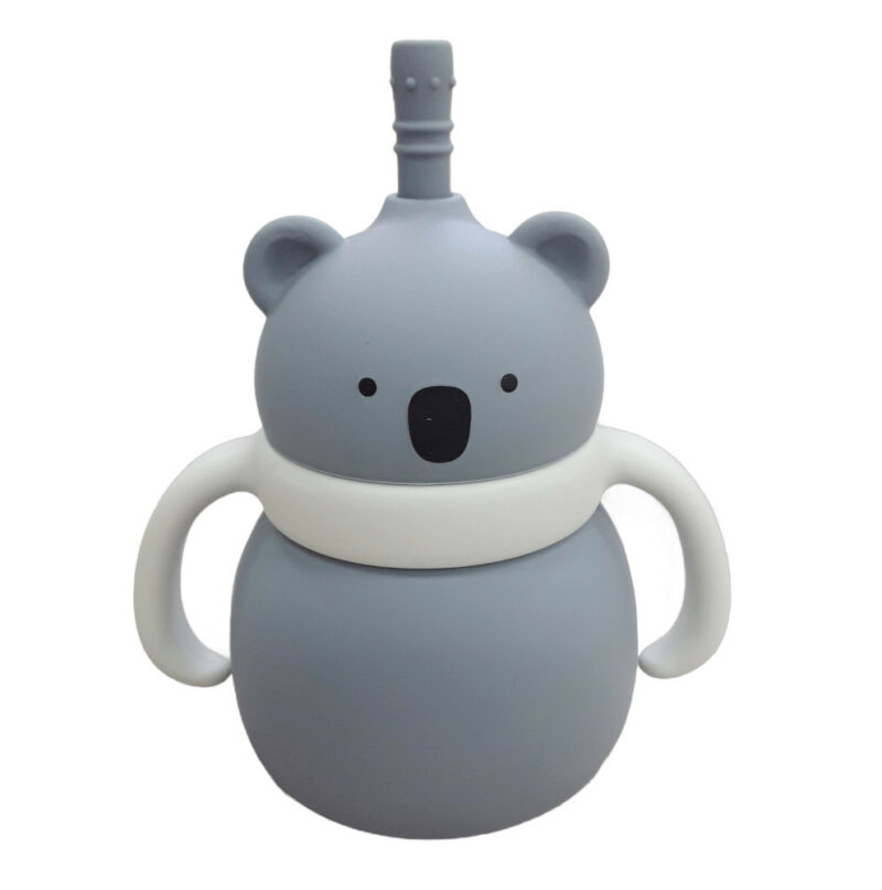 Παγούρι Σιλικόνης με Λαβές 200ml Toddler Grey Koala 32116000021