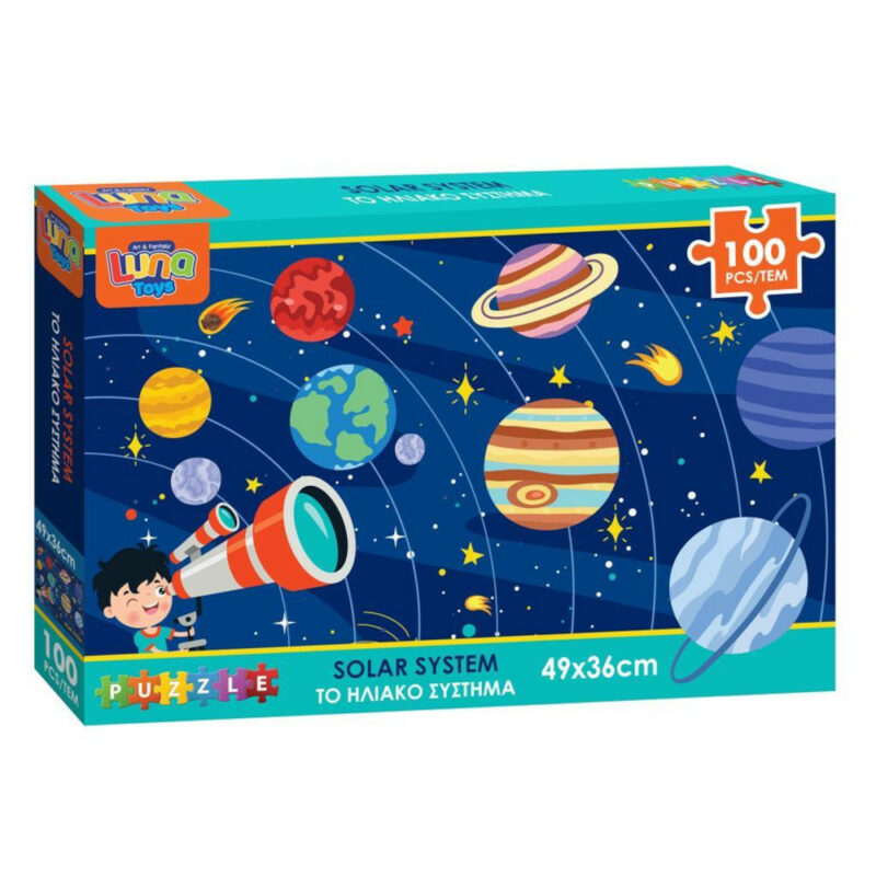 Puzzle 100τμχ 49x36cm Διάστημα Luna Toys Διακάκης 000622310