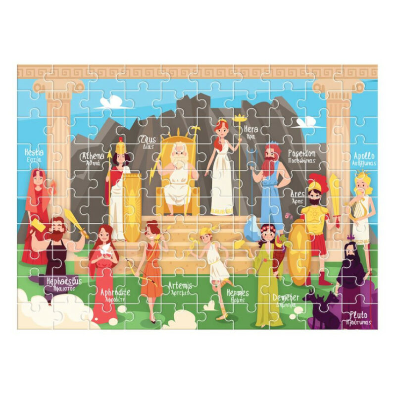 Puzzle 100τμχ 49x36cm Ελληνική Μυθολογία Luna Toys Διακάκης 000622333