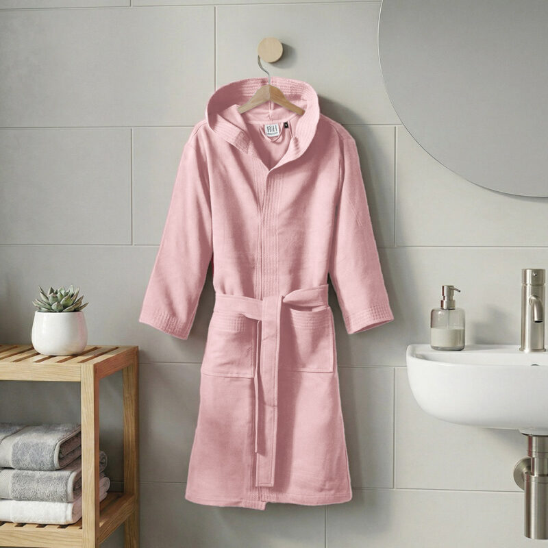 Beauty Home Μπουρνούζι με κουκούλα Mojo Art 3473 Ροζ 5769007