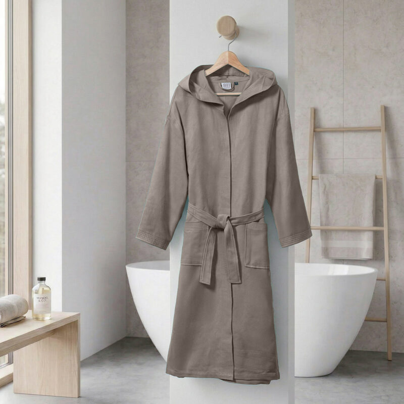 Beauty Home Μπουρνούζι με κουκούλα Mojo Art 3474 Γκρι 5769063