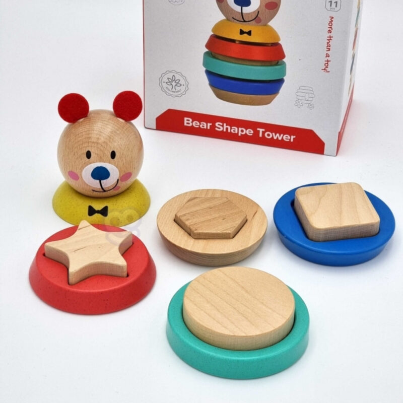 Παιχνίδι Ταξινόμησης Ξύλινο Αρκούδα Tooky Toys TF187