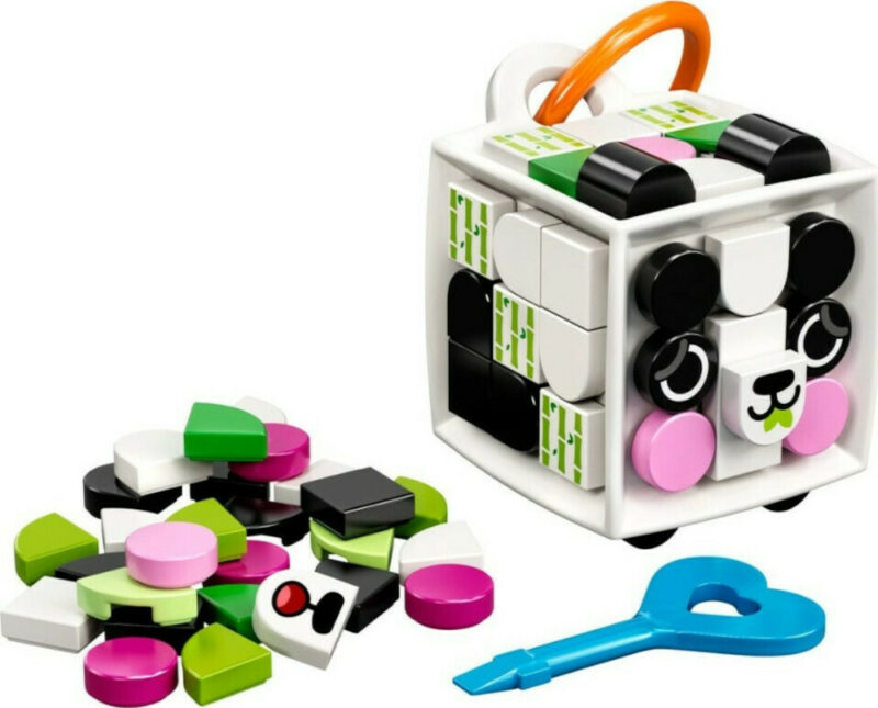 Τουβλάκια Ετικέτα Τσάντας Bag Tag Panda Lego Dots 41930