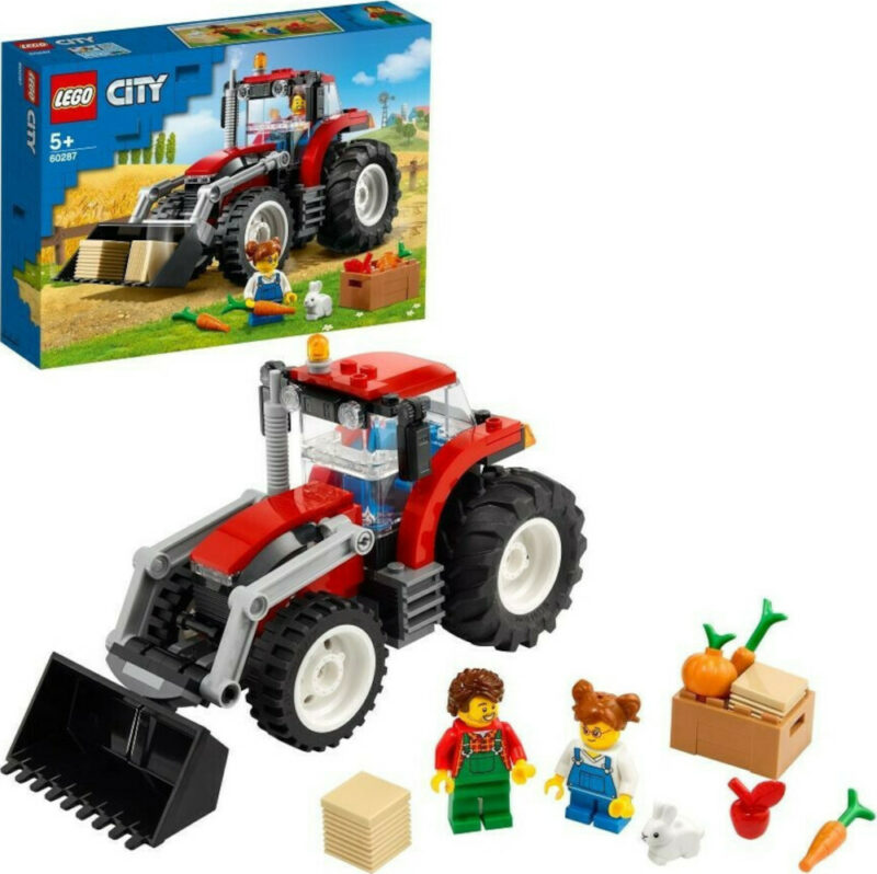 Τουβλάκια Τρακτέρ Tractor Lego City 60287