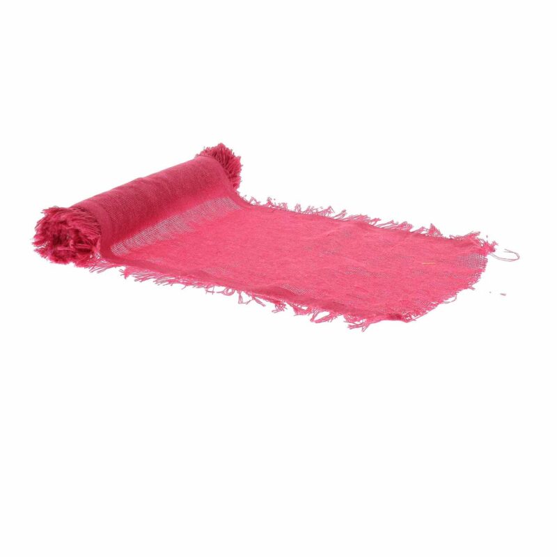 Beauty Home Ράννερ με ξέφτια – Φραμπουάζ 30 cm x 3 m 5766633