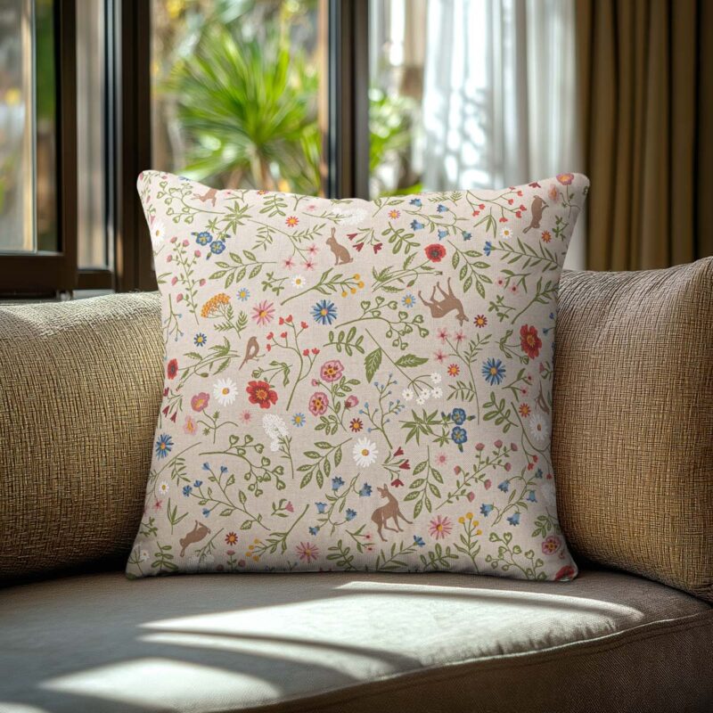 Beauty Home Μαξιλαροθήκη ΖΩΑΚΙΑ ΚΑΙ ΛΟΥΛΟΥΔΙΑ 5762925