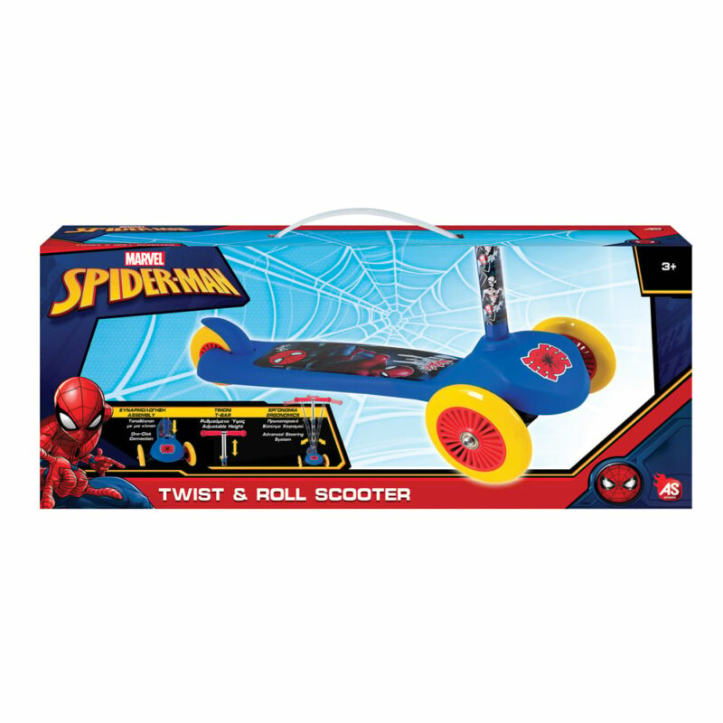 AS Παιδικό Πατίνι Twist N Roll Marvel Spiderman Για 3+ Χρονών 5791334