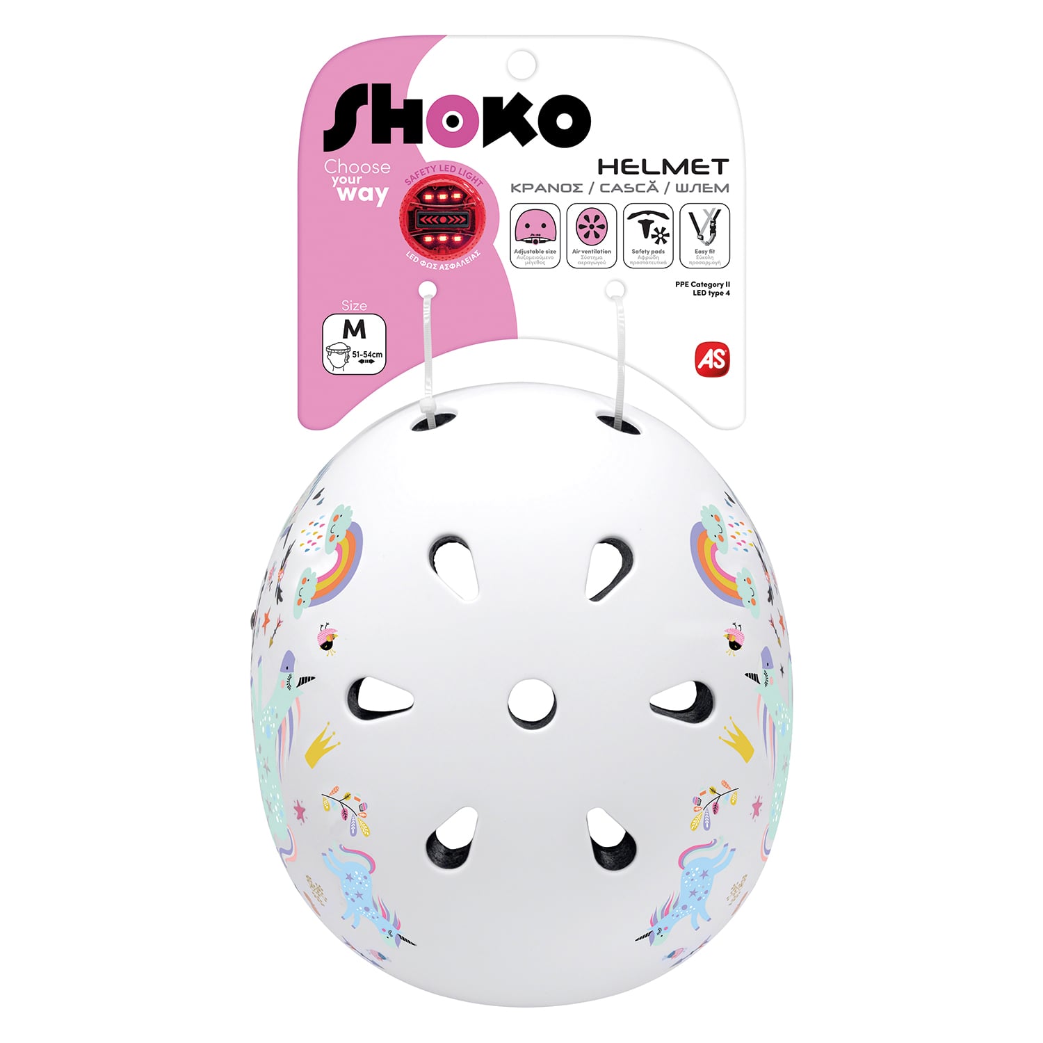 Shoko Παιδικό Κράνος Με Φως Unicorn Sparkle - Image 5