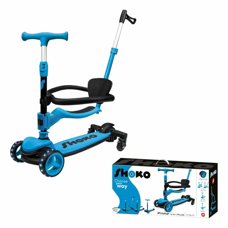 Shoko Παιδικό Πατίνι Prime 4 In 1 Plus Σε Μπλε Χρώμα Για 12+ Μηνών 5582374