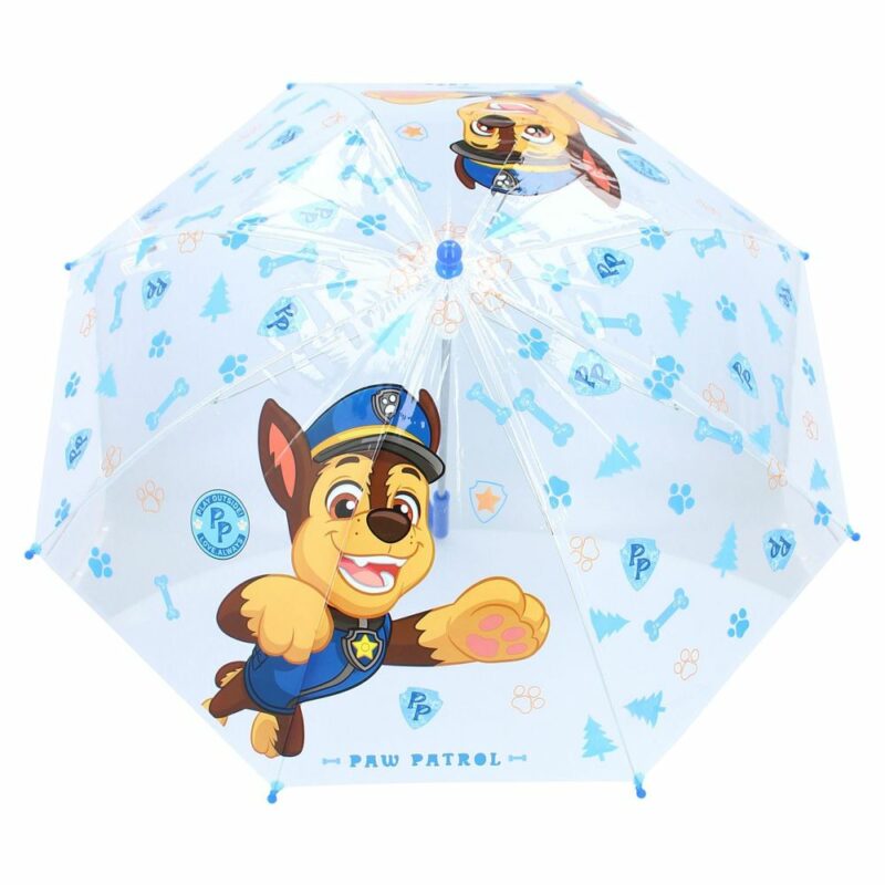 Paw Patrol Παιδική Ομπρέλα Διάφανη/Γαλάζιο με Chase 6078786