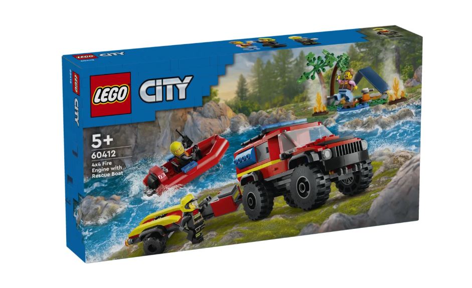 LEGO® CITY: 4X4 FIRE TRUCK WITH RESCUE BOAT 5702017582948