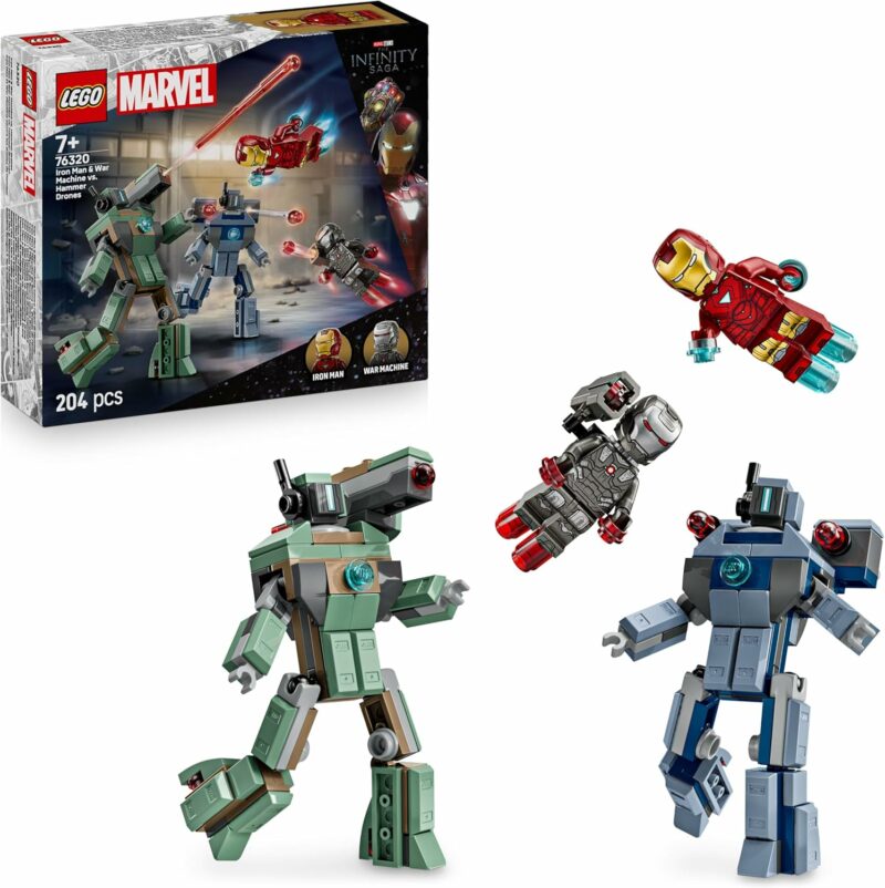 LEGO® SUPER HEROES: IRON MAN & WAR MACHINE VS. HAMMER DRONES 5702017817927 5796176