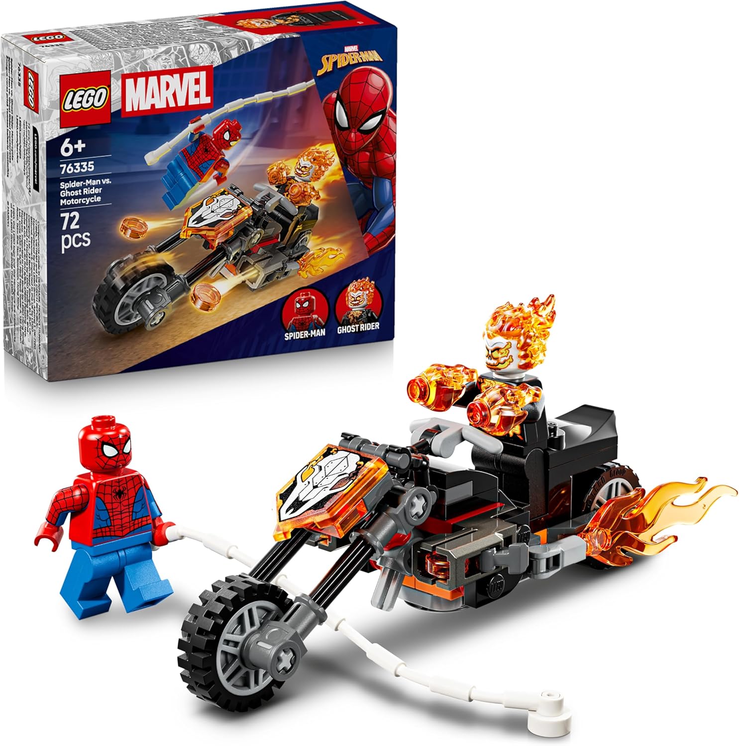 LEGO® SUPER HEROES: SPIDER-MAN VS. GHOST RIDER MOTORCYCLE 5702018063187
