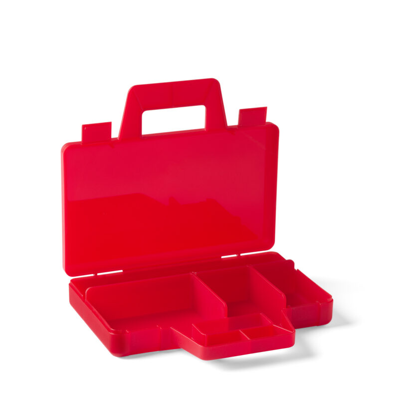 LEGO® ΚΟΥΤΙ ΟΡΓΑΝΩΣΗΣ ΚΟΚΚΙΝΟ TO GO TRANSPARENT – 40870001 5711938031206 3383548