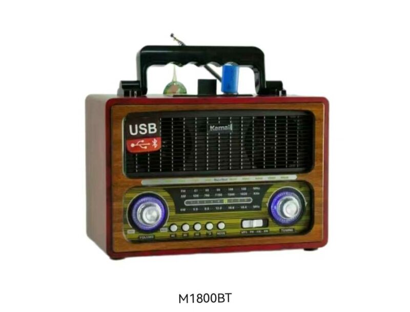 Επαναφορτιζόμενο ραδιόφωνο Retro - M1800BT - 654380