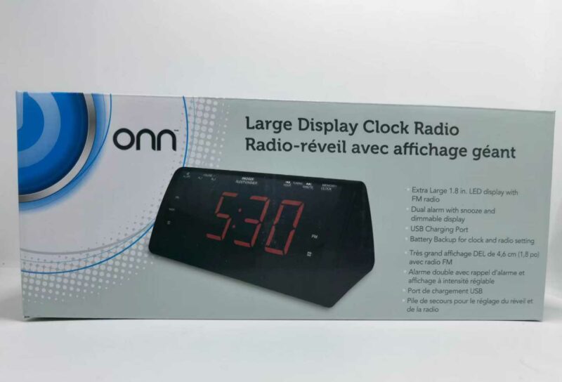 Ψηφιακό ρολόι/ξυπνητήρι με ραδιόφωνο - 1828A - 012119