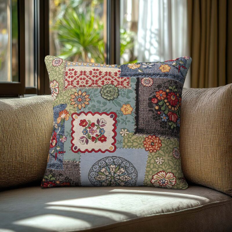 Beauty Home Μαξιλαροθήκη Folklore Jeans Patch 5762881