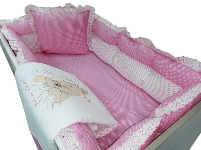Προίκα Κούνιας 60x120cm Sweet Sleep Beboulino Pink 70013140860 700-1314-0860