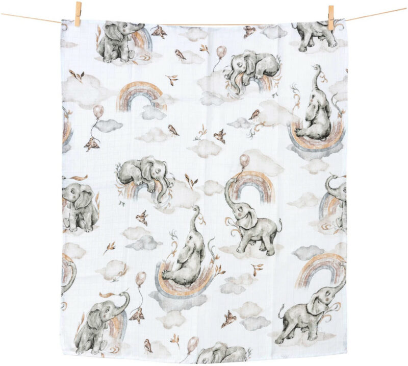 Πάνα Muslin 70x80cm Elephnats Paradise 5904506822751