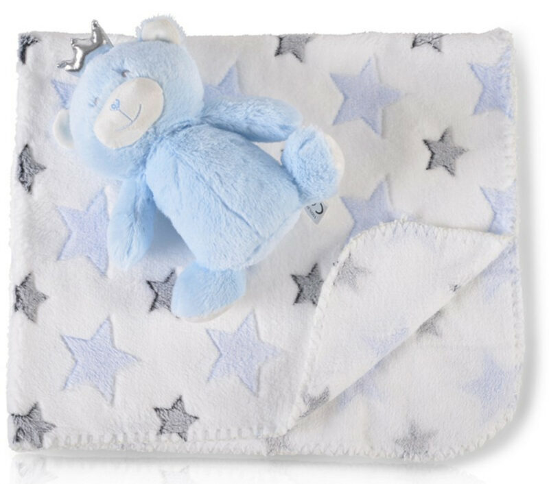 Κουβέρτα Αγκαλιάς 75x90cm Stuffed Toy Blue Bear Cangaroo 3800146267544