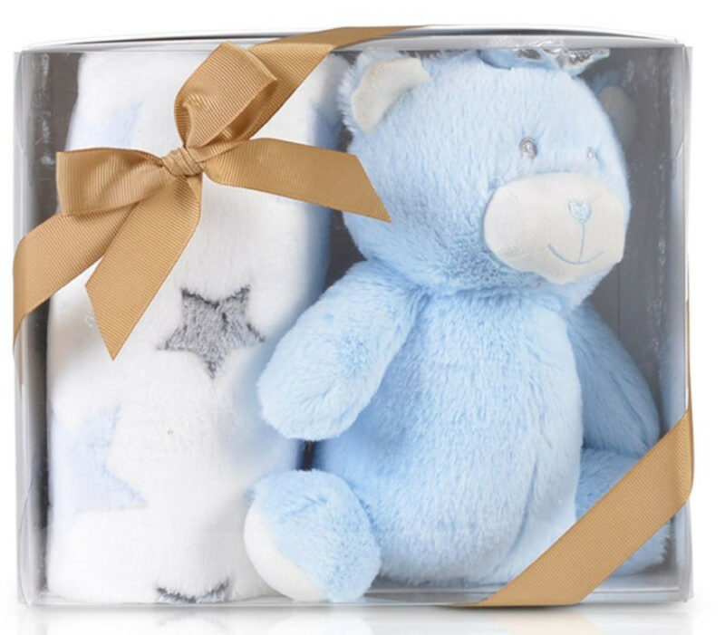 Κουβέρτα Αγκαλιάς 75x90cm Stuffed Toy Blue Bear Cangaroo 3800146267544