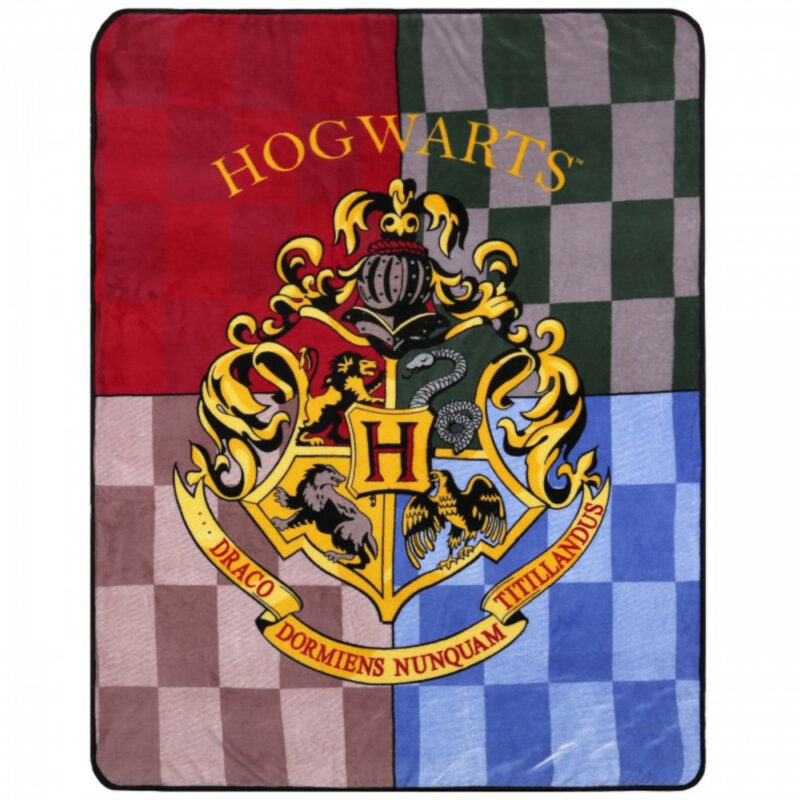 Κουβέρτα Fleece 120x150cm Horwarts Red Green Yellow Grey 5904009031889