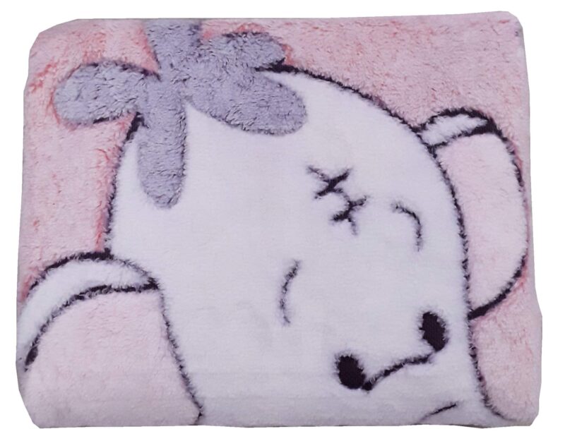 Κουβέρτα 80x90cm Fleece Beboulino Polar Elephant Pink 70107720008
