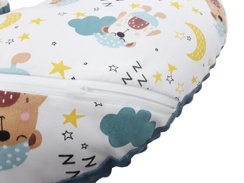 Μαξιλάρι Θηλασμού 2 Όψεων Minky Emerald Sleepy Bears Maboo 70301730464