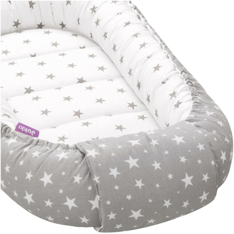 Φωλιά Διπλής Όψεως 55x100cm Grey Stars Comfort 5904506812868