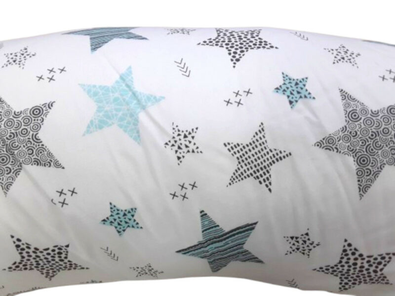 Μαξιλάρι Θηλασμού 190cm Mint Grey Stars Light Maboo 70320732221