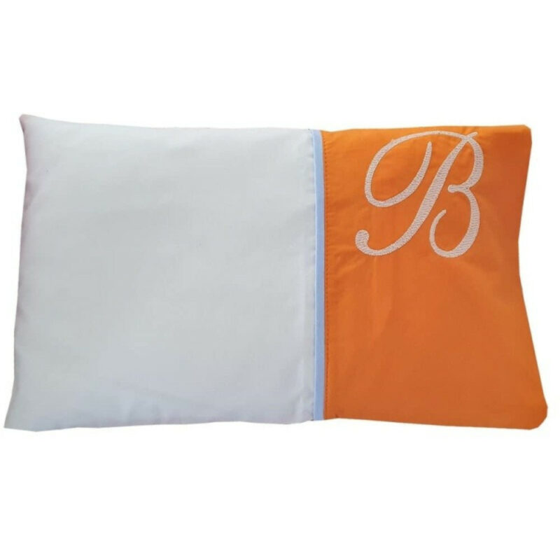 Μαξιλάρι Ύπνου με Μαξιλαροθήκη 23x37cm Beboulino “Β” Orange 70337230004