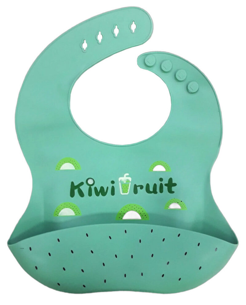 Σαλιάρα Σιλικόνης με Τσέπη Kiwi Fruits Green 71107270002