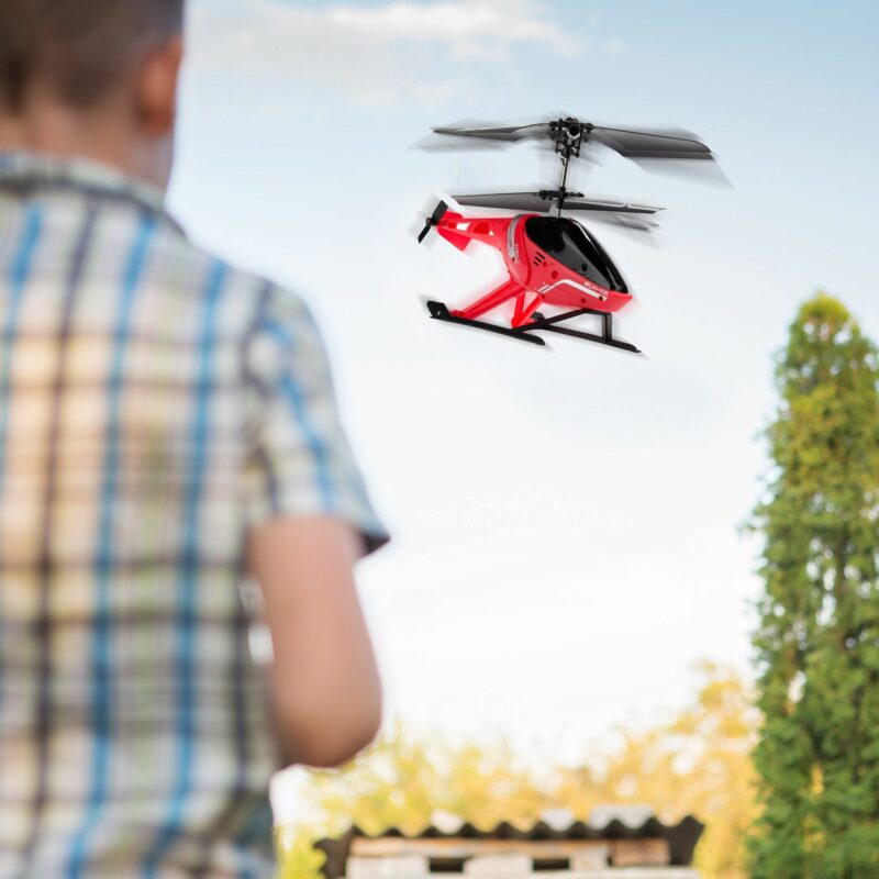 Silverlit Flybotic Air Python Τηλεκατευθυνόμενο Ελικόπτερο Κόκκινο Για 10+ Χρονών