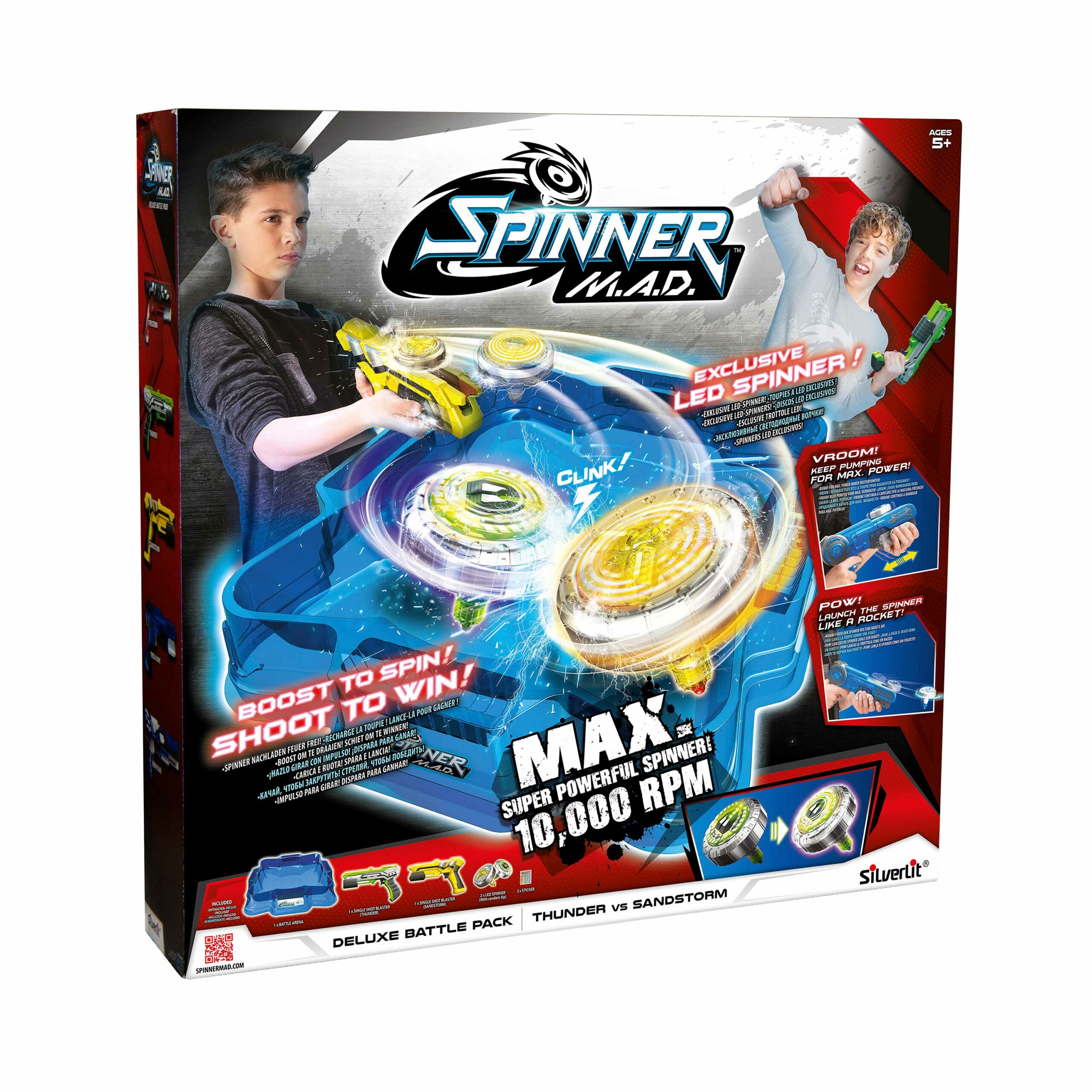 Silverlit Spinner M.A.D. Deluxe Set Mάχης για 5+ Ετών