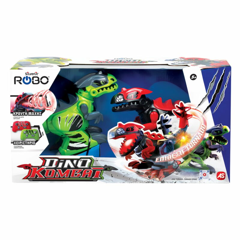 Silverlit Robo Σετ 2 Τηλεκατευθυνόμενα Ρομπότ Dino Kombat 6003701