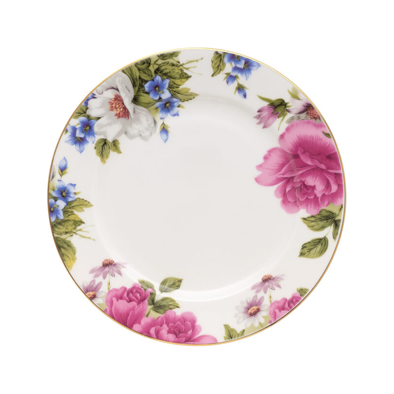 Beauty Home Πιάτο πορσελάνης με λουλούδια Eternal Art 7724-Φ23 5770607
