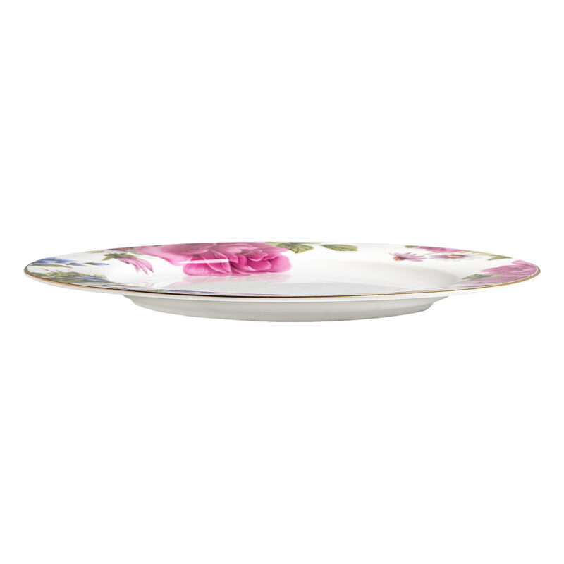 Beauty Home Πιάτο πορσελάνης με λουλούδια Eternal Art 7724-Φ27 5770611