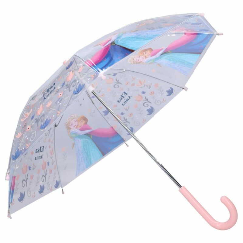 Disney Frozen Παιδική Ομπρέλα Διάφανη/Ροζ 6078854