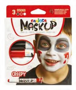 CARIOCA ΜΑΡΚΑΔΟΡΟΙ ΠΡΟΣΩΠΟΥ MASK UP CREEPY (3 TEM) 8003511434915 5067255