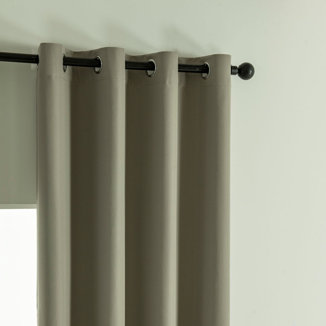Beauty Home Κουρτίνα Full Blackout σκίασης με 8 κρίκους Soft Art 8391 Light Beige-C3 140x270 Μπεζ