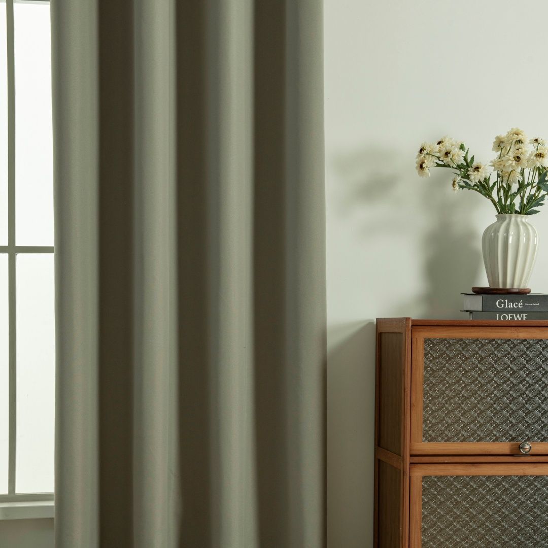 Beauty Home Κουρτίνα Full Blackout σκίασης με 8 κρίκους Soft Art 8391 Light Beige-C3 140x270 Μπεζ - Image 5
