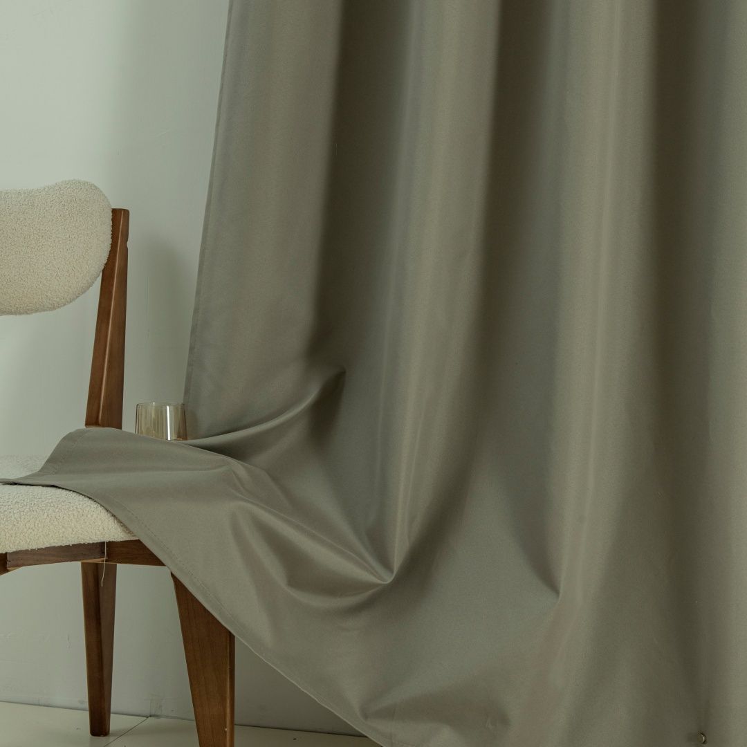 Beauty Home Κουρτίνα Full Blackout σκίασης με 8 κρίκους Soft Art 8391 Light Beige-C3 140x270 Μπεζ - Image 9