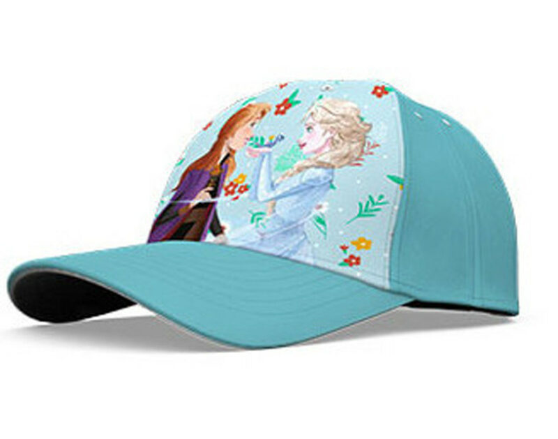 Disney Frozen Blue Flowers Παιδικό Καπέλο Τζόκεϊ 54 cm 5884299